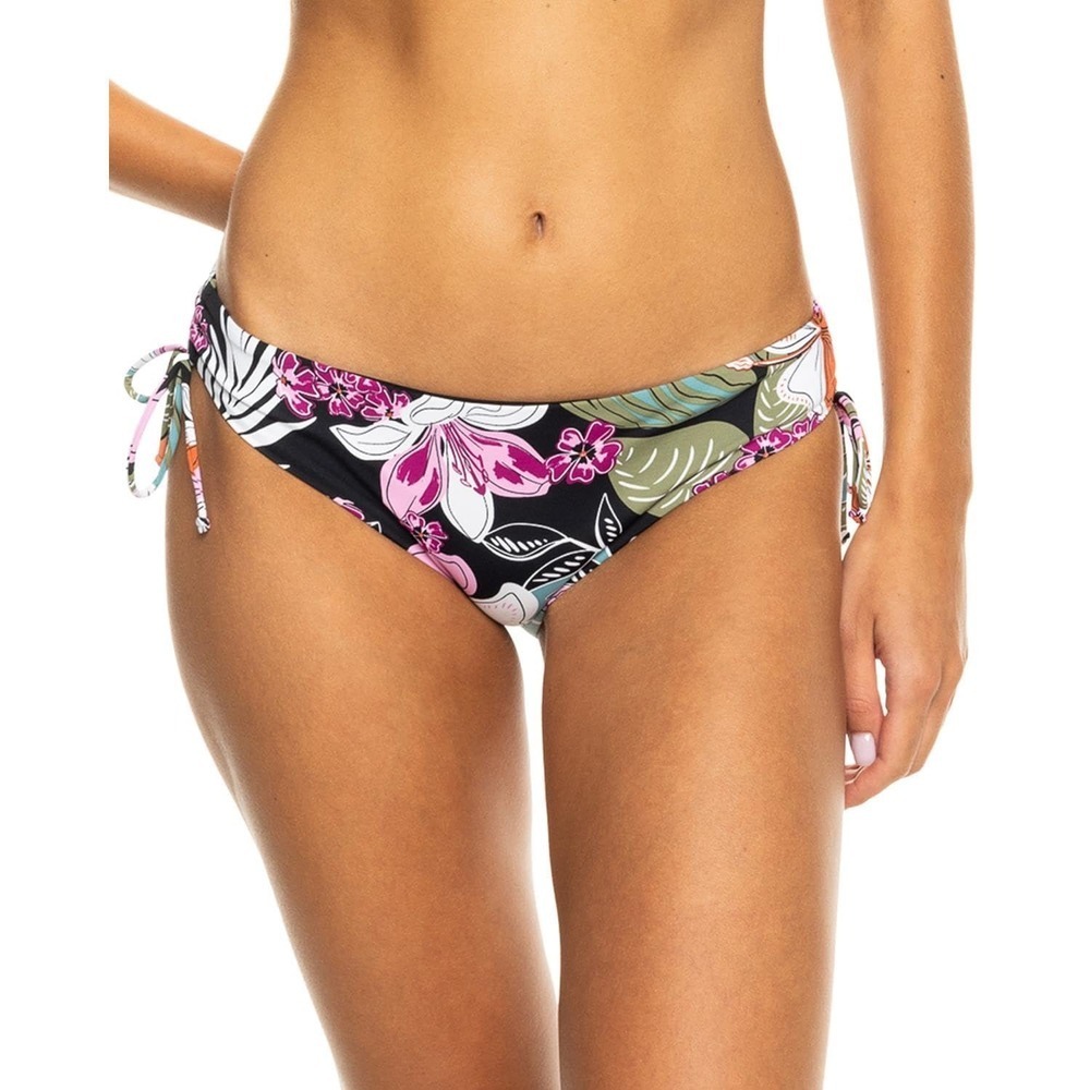NWT Roxy Floral Bikini Bottoms UPF 50+ Stretch Eco Swimwear Small & Medium‎